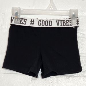 "Good Vibes" Black Shorts